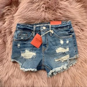 NWT Distressed Denim Shorts!